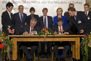 Rapprochement turco-arménien, 2009 - crédits : Patrick B. Kraemer/ Pool/ AFP