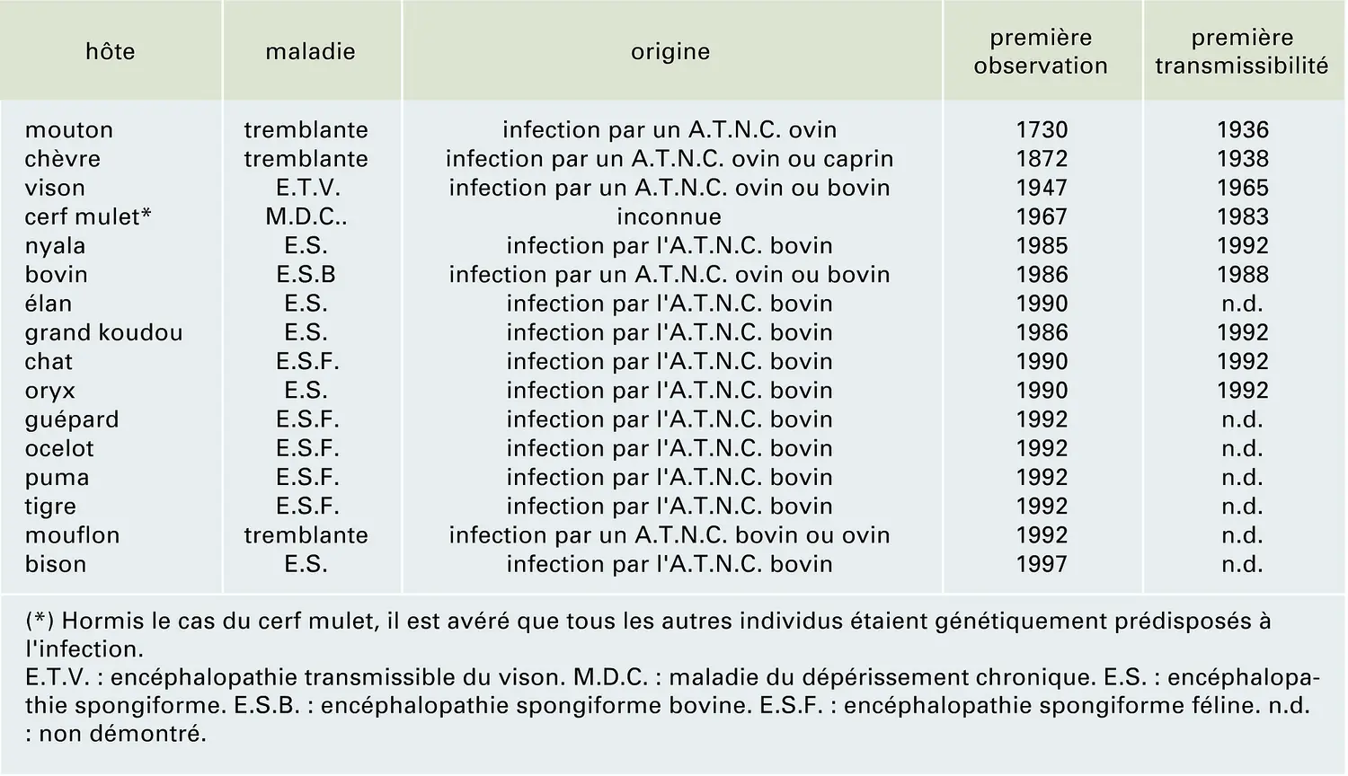 Encéphalopathies Spongiformes Subaiguës - Média - Encyclopædia Universalis