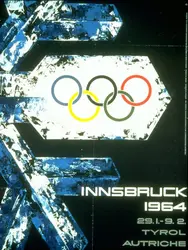Affiche des jeux Olympiques d'Innsbruck (1964) - crédits : IOC /Olympic Museum Collections