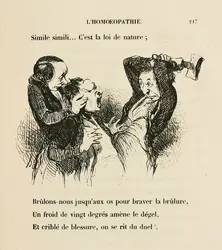<it>Application d’un principe homéopathique</it>, H. Daumier - crédits : collection particulière