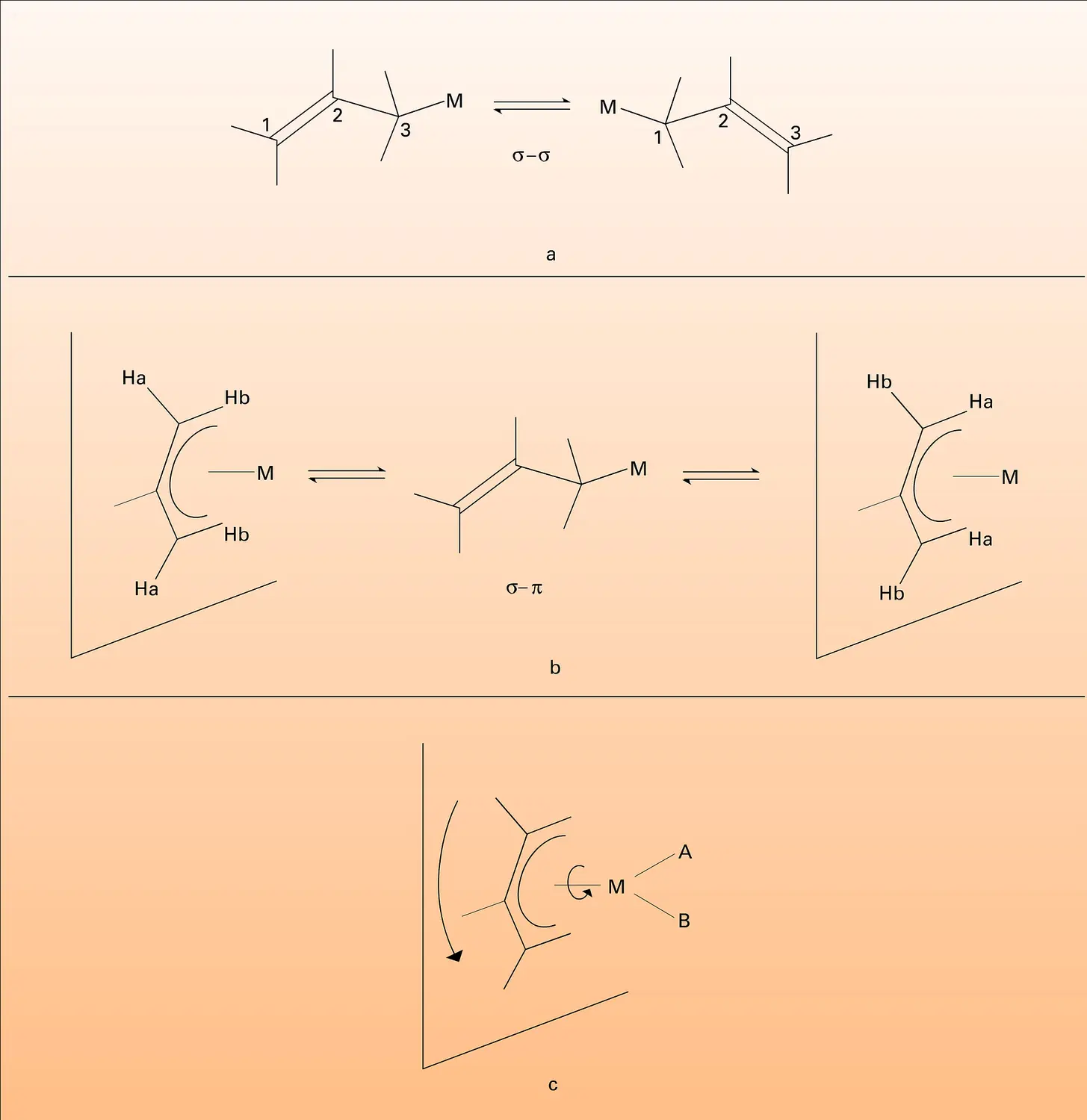 Complexes métalliques : liaisons et mouvements