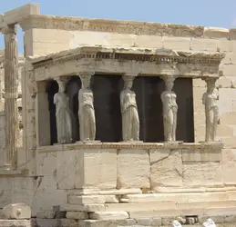 Tribune des Caryatides, Érechthéion, Athènes - crédits : Françoise Weyl