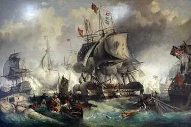 Bataille de Trafalgar - crédits : Universal History Archive/ Universal Images Group/ Getty Images
