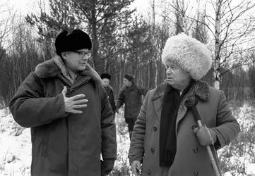 Urho Kekkonen et Nikita Khrouchtchev, 1963 - crédits : Vassily Yegorov/ ITAR-TASS/ Getty Images