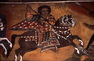 Peinture de l'abbatiale de Debra-Berhân-Sélassié, Éthiopie - crédits : Merilyn Thorold,  Bridgeman Images 