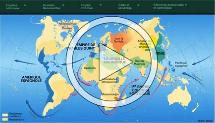 1500 à 1600. Expansion ibérique et Réforme - crédits : Encyclopædia Universalis France