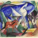 <em>Les Premiers Animaux</em>, F. Marc - crédits : Franz Marc/Private Collection, courtesy of Neue Galerie New York