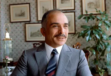 Hussein de Jordanie, 1980 - crédits : Erling Mandelmann / Gamma-Rapho/ Getty Images