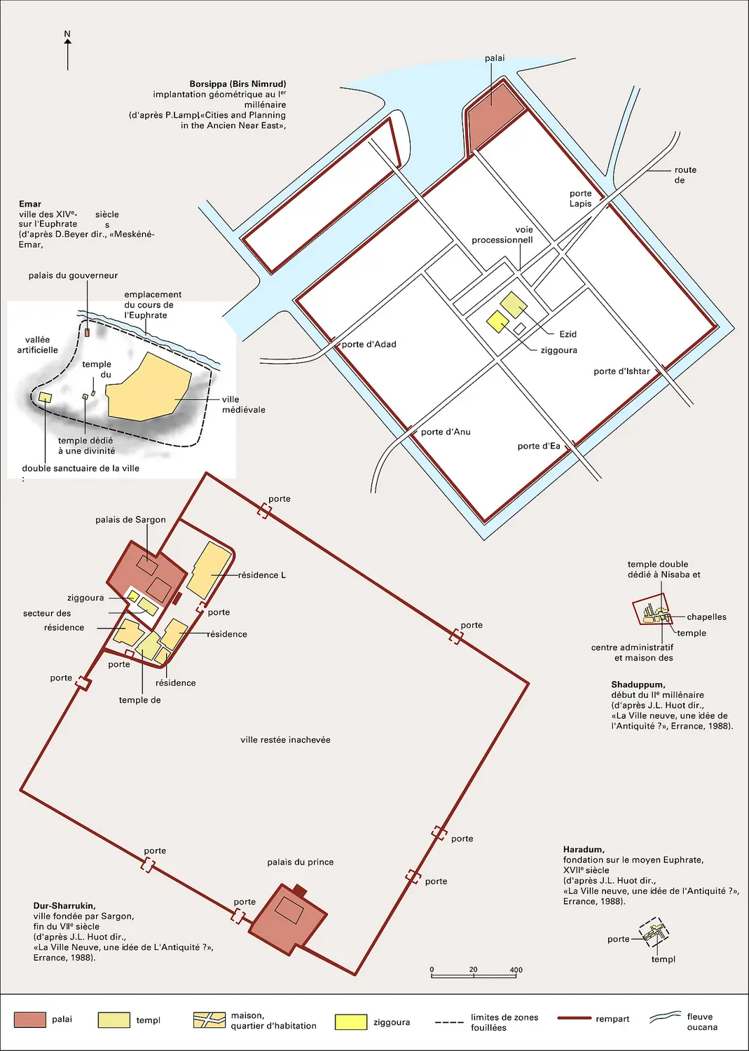 Villes nouvelles de Mésopotamie et Syrie