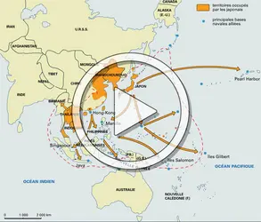 La guerre dans le Pacifique - crédits : Encyclopædia Universalis France
