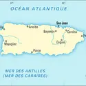 Porto Rico [États-Unis] : carte administrative - crédits : Encyclopædia Universalis France