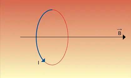 Sens de rotation et induction magnétique - crédits : Encyclopædia Universalis France