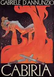 <it>Cabiria</it>, de Giovanni Pastrone, 1914, affiche - crédits : Electa/ AKG-images