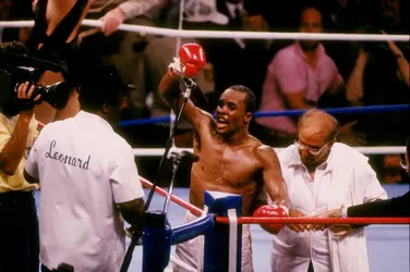 Ray Sugar Leonard - crédits : Mike Powell/ Allsport/ Getty