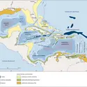 Méditerranée américaine : géomorphologie - crédits : Encyclopædia Universalis France