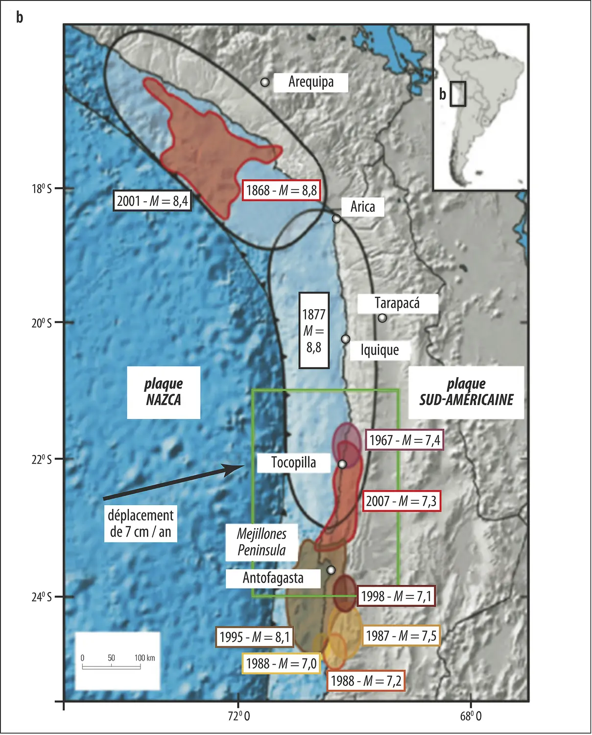 Prévision d'un séisme à moyen terme dans le nord du Chili