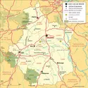 Centre-Val de Loire : carte administrative - crédits : Encyclopædia Universalis France