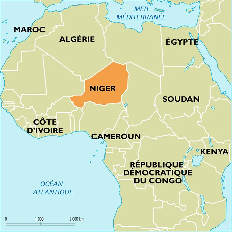 Niger : carte de situation