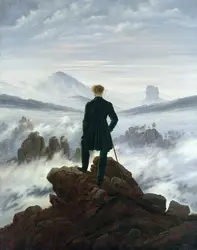 <em>Voyageur contemplant une mer de nuages</em>, C. D. Friedrich - crédits : Bridgeman Images