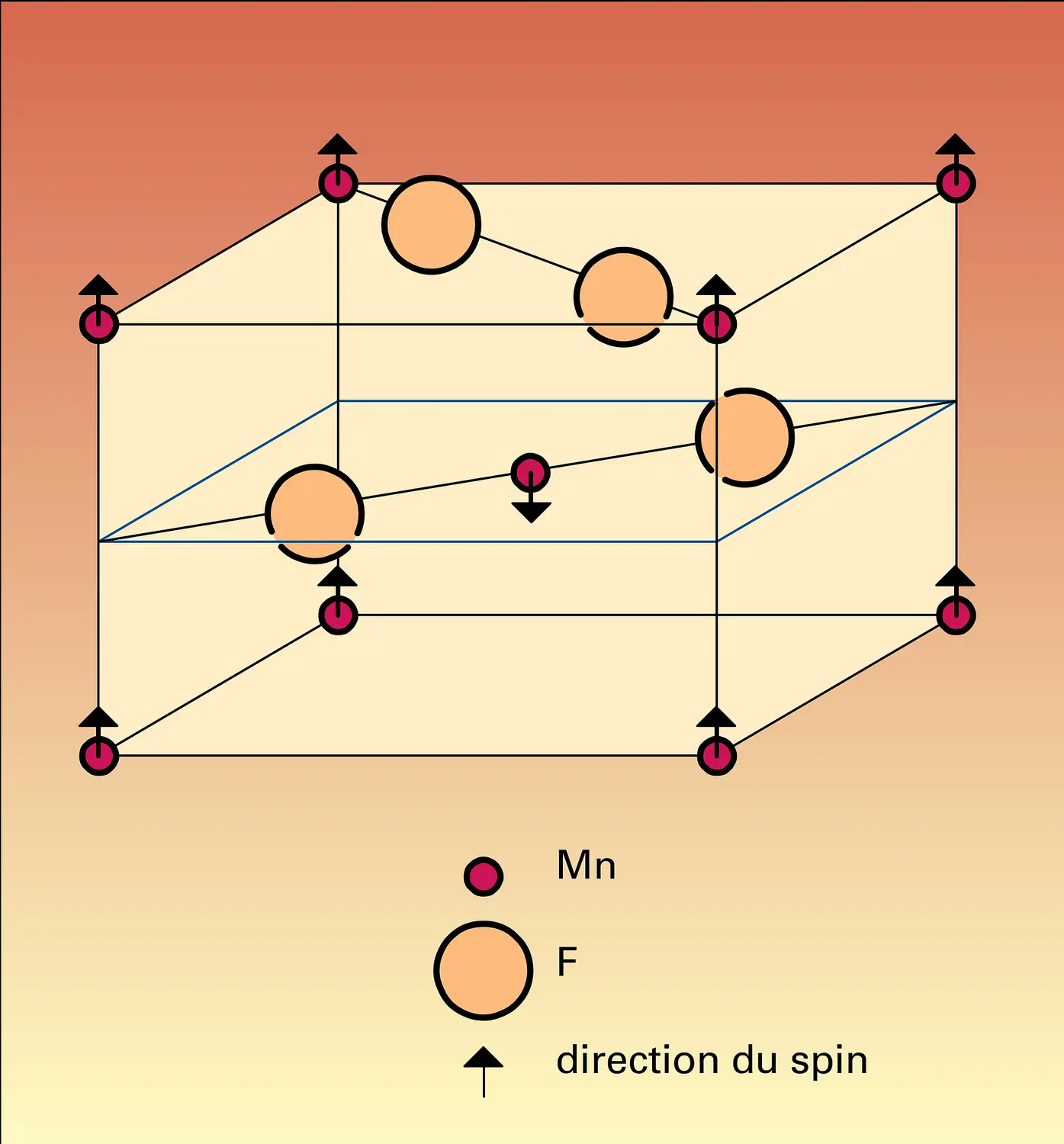 Structure magnétique du fluorure de manganèse