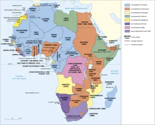 Afrique, les décolonisations - crédits : Encyclopædia Universalis France