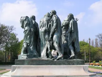 Monument aux bourgeois de Calais, A. Rodin - crédits : Simon Bilbault