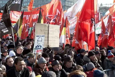 Manifestation anti-Poutine, Moscou, mars 2012 - crédits : Oleg Nikishin/ Epsilon/ Getty Images