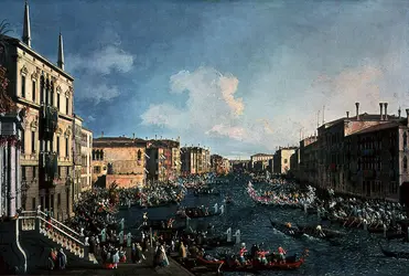 <it>Régates sur le Grand Canal</it>, Canaletto - crédits :  Bridgeman Images 