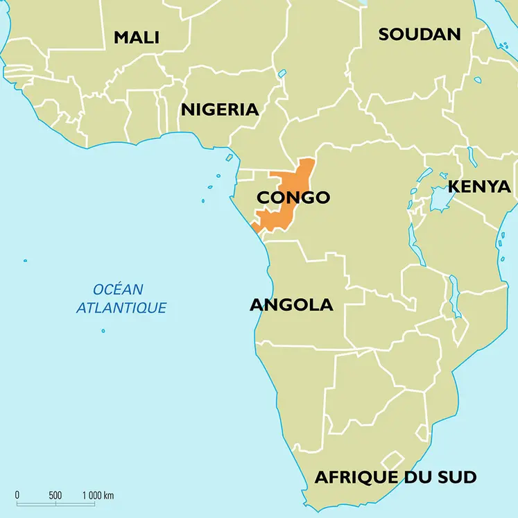 Congo (République du) : carte de situation