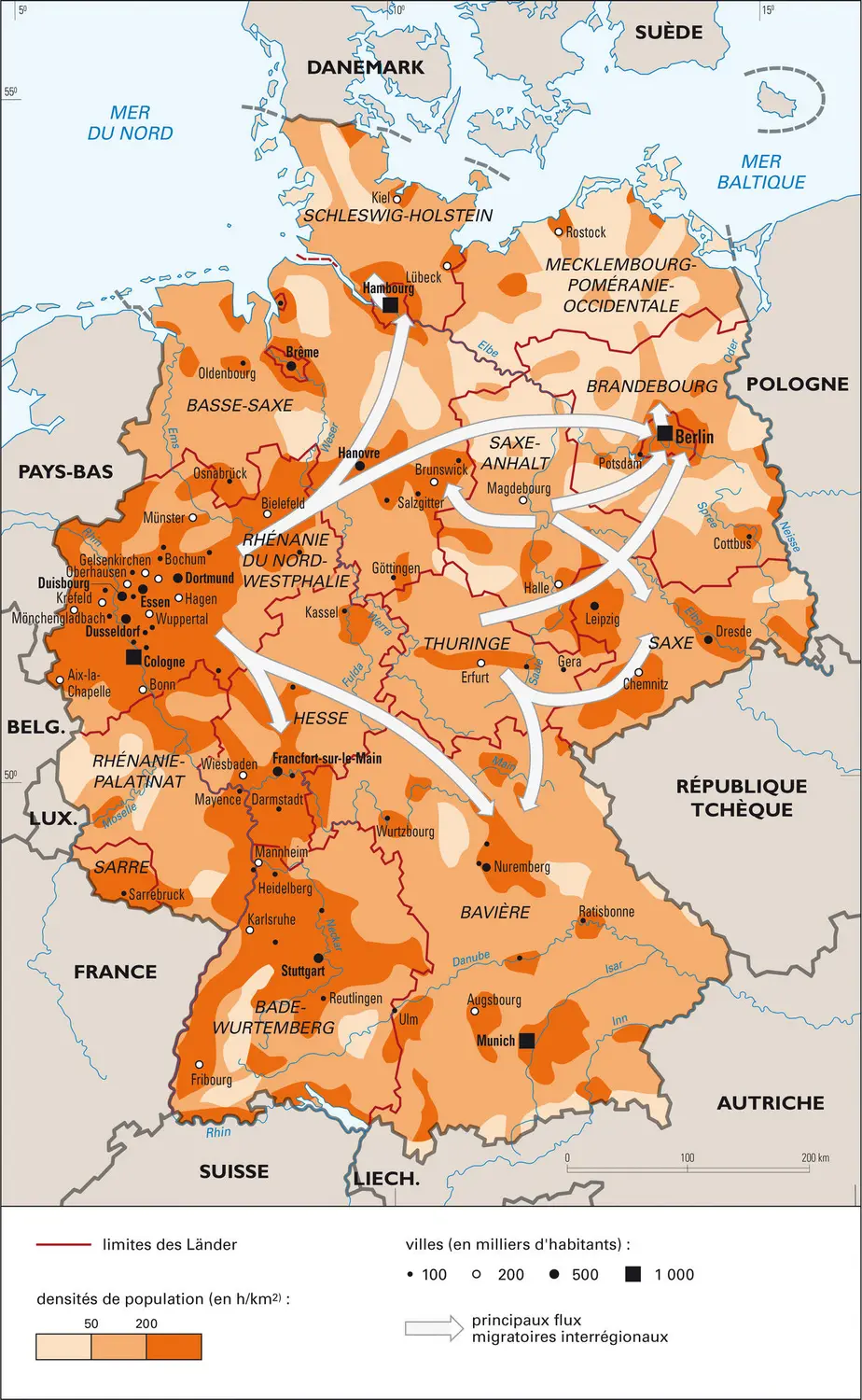 Allemagne unie : population