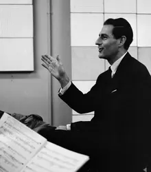 Gian Carlo Menotti - crédits : Erich Auerbach/ Hulton Archive/ Getty Images