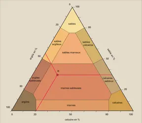 Classification triangulaire - crédits : Encyclopædia Universalis France