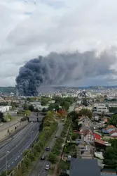 Incendie de l’usine Lubrizol à Rouen, 2019 - crédits : Lou Benoist/ AFP