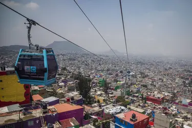 Téléphérique urbain, Mexico - crédits : Jair Cabrera Torres/ DPA/ Age Fotostock