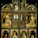 <it>Polyptyque de l'Agneau mystique</it>, partie centrale, H. et J. van Eyck - crédits : Erich Lessing/ AKG-images