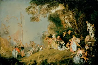 Embarquement pour Cythère, A. Watteau - crédits : Bildarchiv Preussischer Kulturbesitz, Berlin