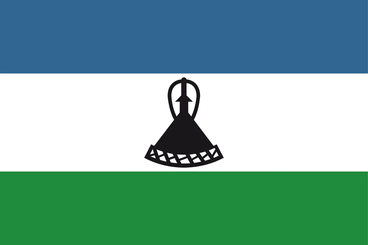 Lesotho : drapeau