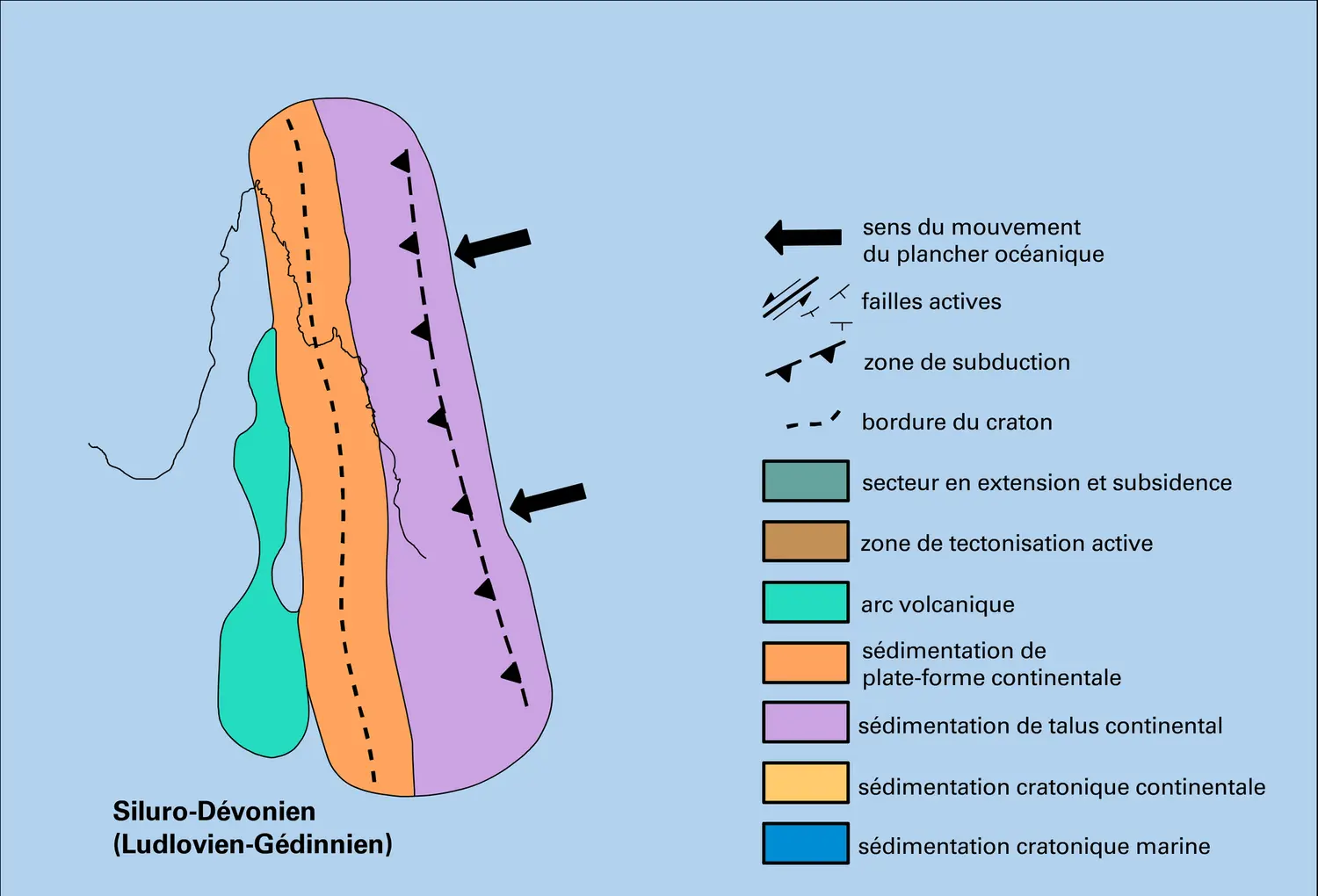 Nord-Est : évolution du Siluro-Dévonien à l'Éocène - vue 1