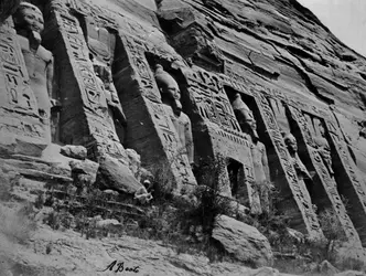 Petit temple d'Abu Simbel - crédits : Antonio Beato/ Felice A Beato/ Hulton Archive/ Getty Images