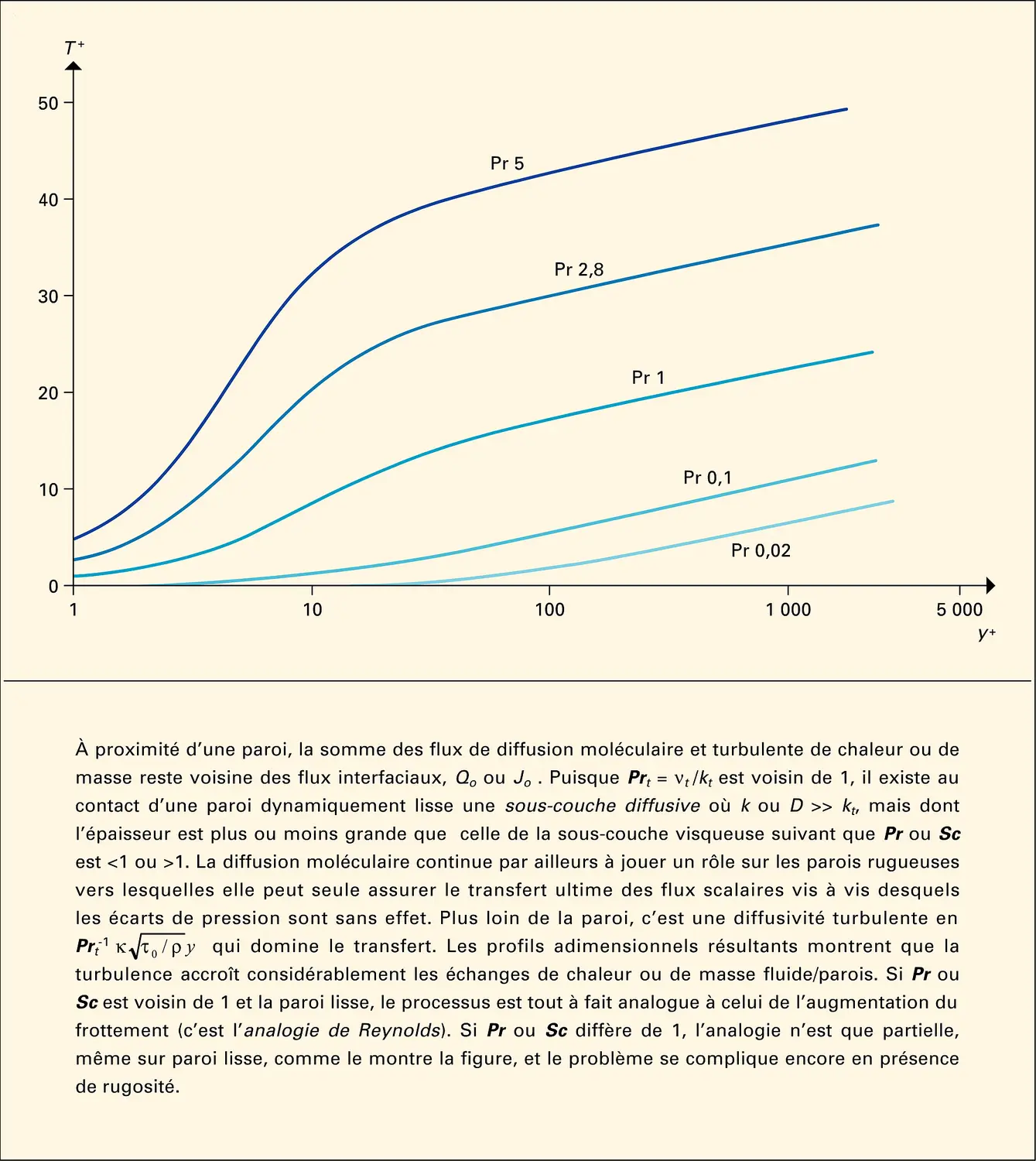 Turbulence : loi de paroi pour les variables scalaires