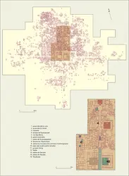 Plan de Teotihuacan - crédits : Encyclopædia Universalis France