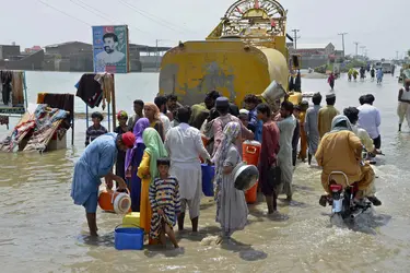 Inondations meurtrières au Pakistan, 2022 - crédits : Zahid Hussain/ AP/ SIPA