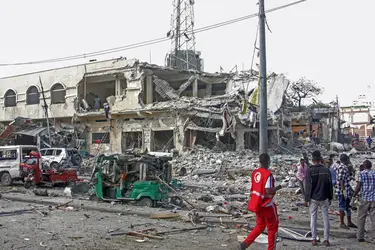 Attentat à Mogadiscio, 2022 - crédits : Farah Abdi Warsameh/ AP/ SIPA