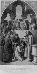 Le baptême d'Ethelbert - crédits : Hulton Archive/,Getty Images