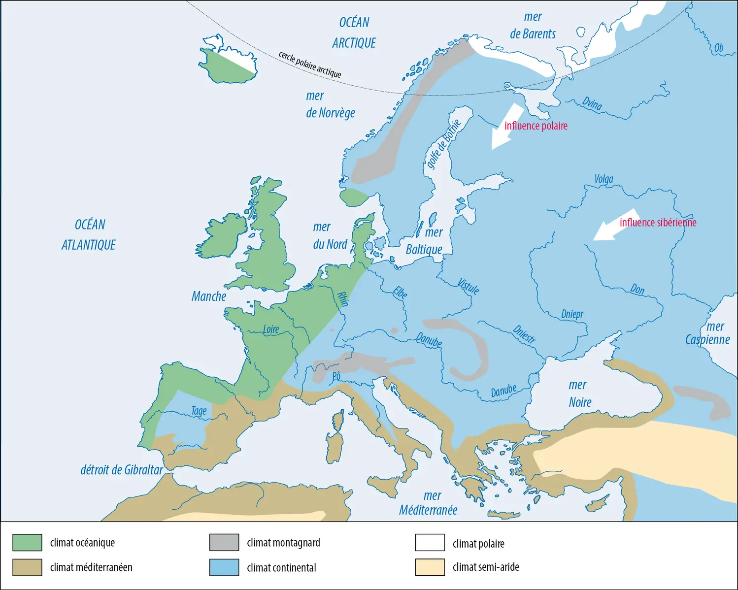 Les climats en Europe