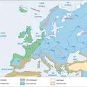 Les climats en Europe - crédits : Encyclopædia Universalis France