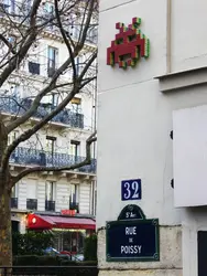 Mosaïque Space Invaders, Paris - crédits : C. Mouly