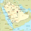 Arabie Saoudite : carte administrative - crédits : Encyclopædia Universalis France