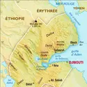 Djibouti : carte physique - crédits : Encyclopædia Universalis France