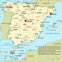 Espagne : carte administrative - crédits : Encyclopædia Universalis France